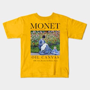 Claude Monet | The Artist's Garden in Argenteuil Kids T-Shirt